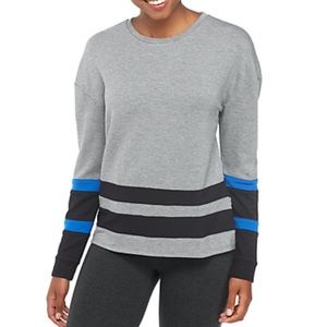 Zelos Stripe Gray Crewneck Sweatshirt Sweater
